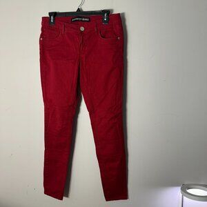 EUC Express Jeans Legging Stella Low Rise 6 Red Womens